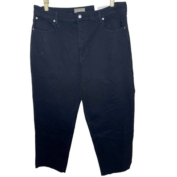 NEW WITH TAGS Everlane Black The Way-High Straight Leg Jean in Size 35 Long - Picture 4 of 9